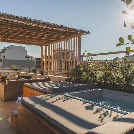 Living Stone Azurite: Luxury Acropolis-View Apartment with Jacuzzi Athens Exterior photo