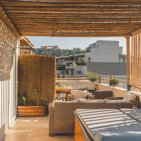 Living Stone Azurite: Luxury Acropolis-View Apartment with Jacuzzi Athens Exterior photo