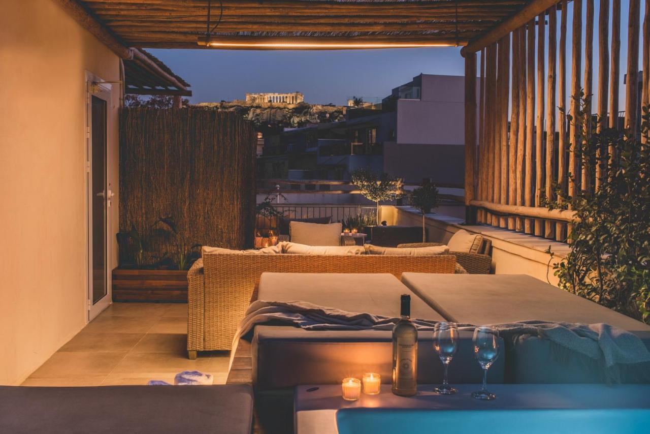 Living Stone Azurite: Luxury Acropolis-view With Jacuzzi Apartment