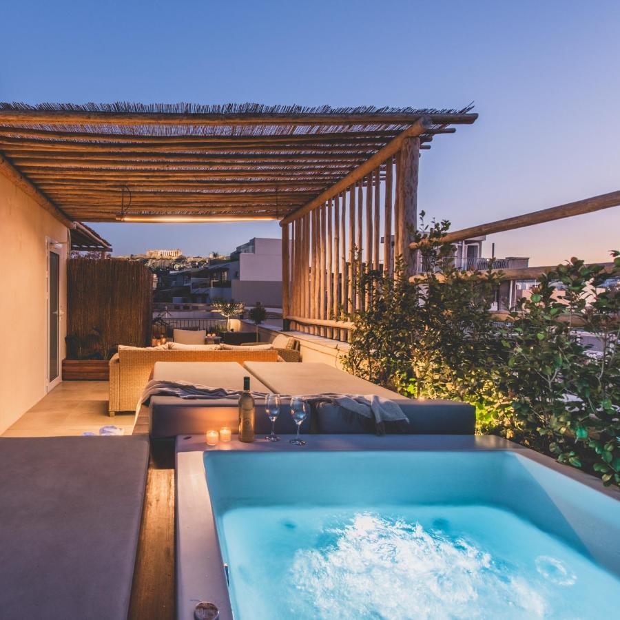 Living Stone Azurite: Luxury Acropolis-view With Jacuzzi *