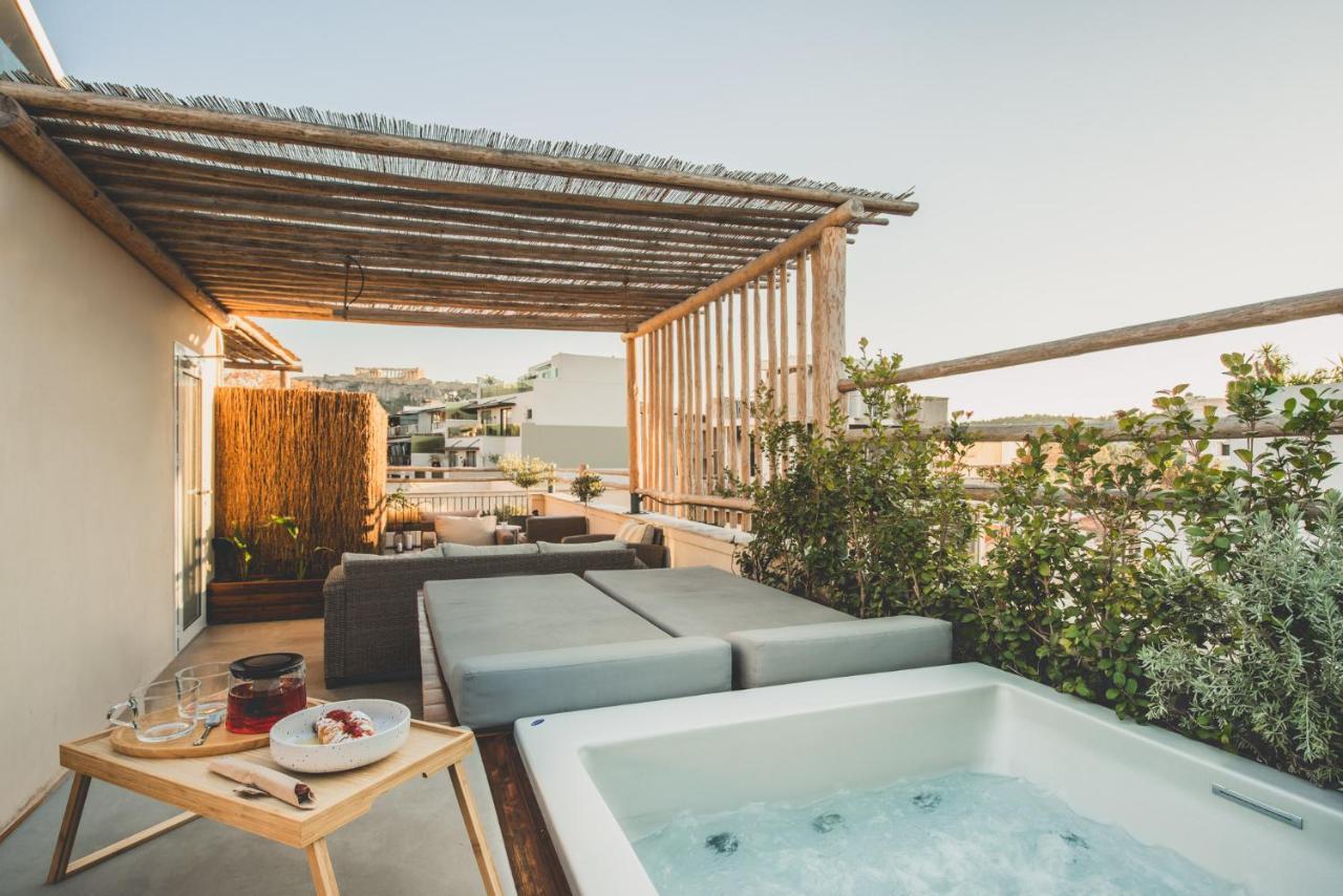Living Stone Azurite: Luxury Acropolis-view With Jacuzzi