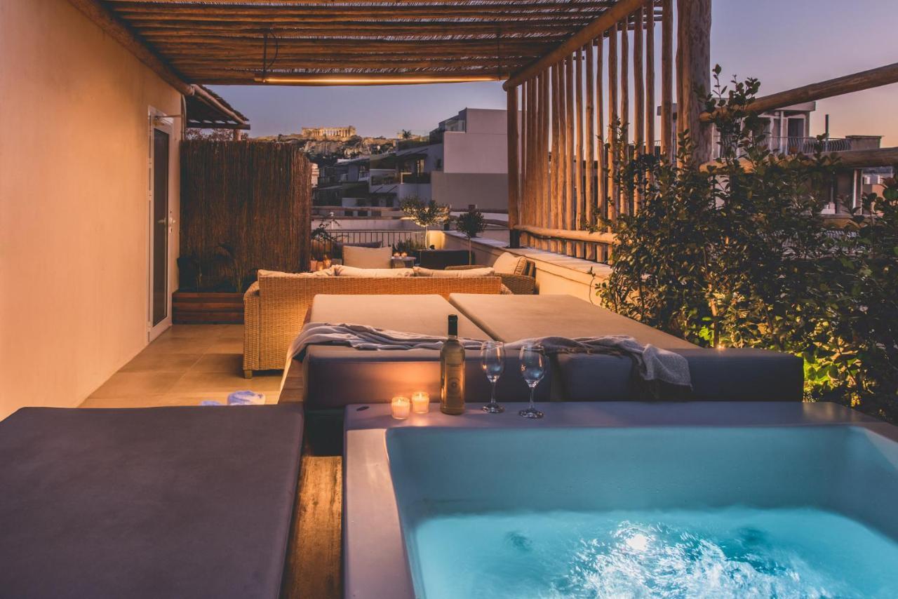 Apartment Living Stone Azurite: Luxury Acropolis-view With Jacuzzi *