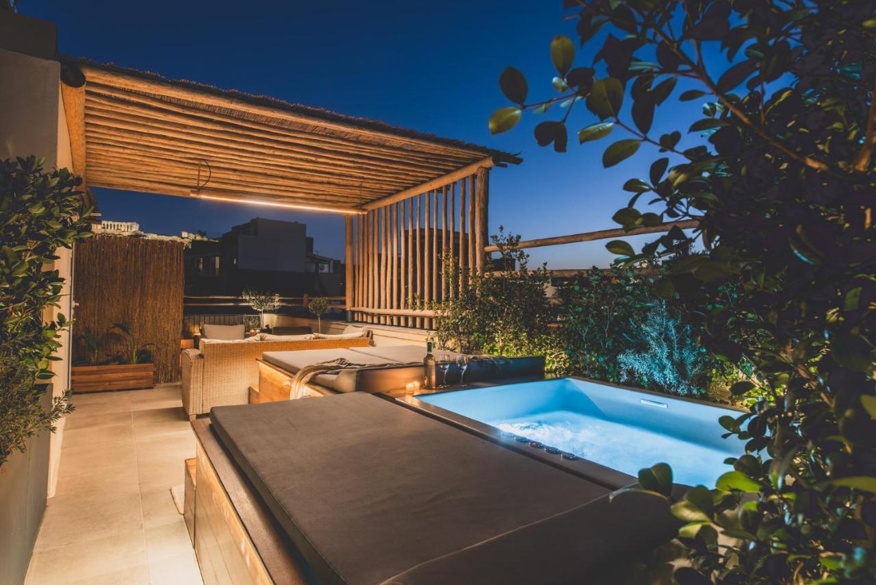 Luxury With Acropolis View Terrace And Jacuzzi In The Heart Of - Living Stone Azurite Apartament Atena